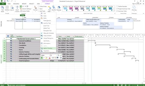 Using the Timeline feature in MS Project – STL – Blog