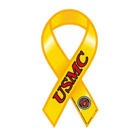 Large Yellow Ribbon & USMC Magnet - The Marine Shop