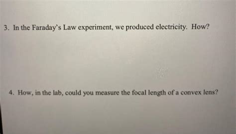 Solved 3. In the Faraday's Law experiment, we produced | Chegg.com