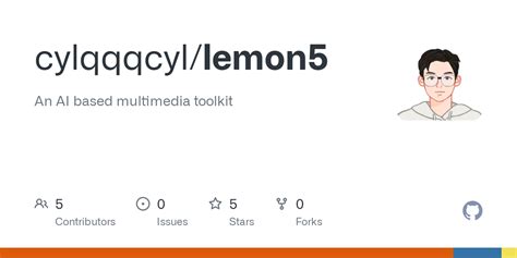 GitHub - cylqqqcyl/lemon5: An AI based multimedia toolkit