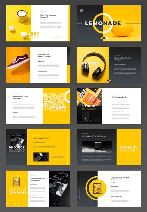 Creative Business Presentation Template | Брошюра, Шаблоны power point, Журнальные макеты