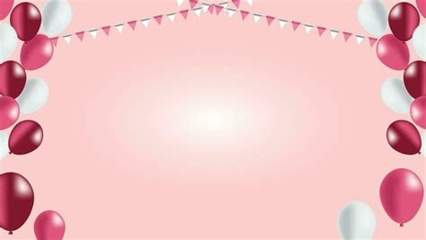 Birthday party balloon with pink color decoration background 26342335 Vector Art at Vecteezy