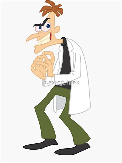 "doofenshmirtz evil inc." Sticker for Sale by SavvyShrek | Redbubble