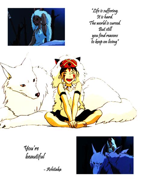 Princess Mononoke Quotes Life Is Suffering - Iwish Iwas