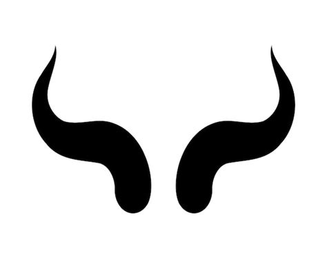 Premium Vector | Bull horns. vector icon illustration