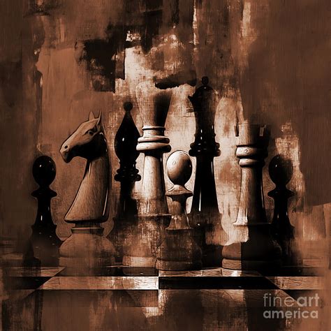 Chess Queen 01b Painting by Gull G - Fine Art America