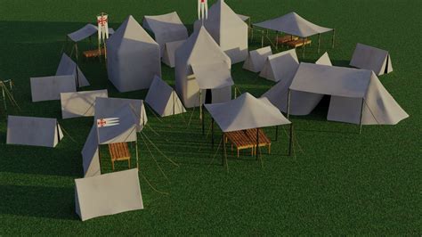 ArtStation - Pack of Medieval Tents | Resources