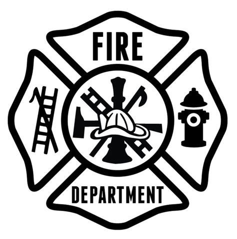 FD Maltese Sticker Generic | Fire dept, Fire department, Maltese