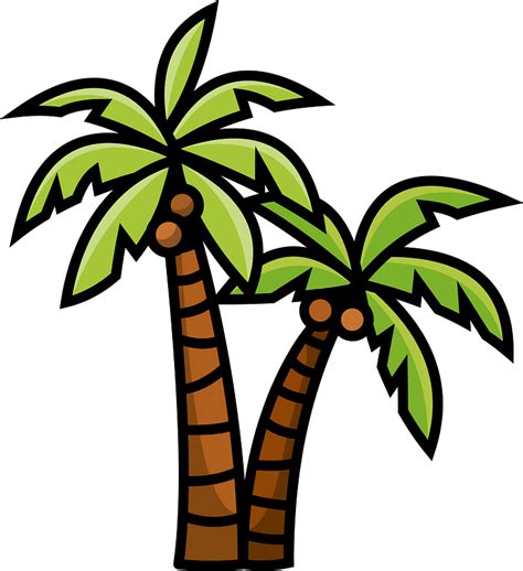 Coconut tree clipart. Free download transparent .PNG | Creazilla