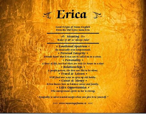 Erica - Meaning of Name