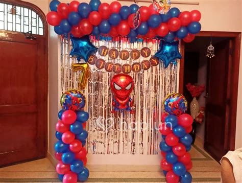 Spider-man Theme Decoration For Boy Birthday In Delhi, Noida, Ghaziabad