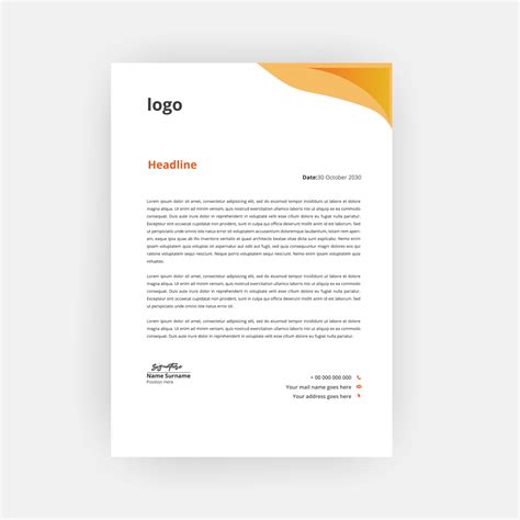 Elegant letterhead template design Free Vector 4684050 Vector Art at Vecteezy