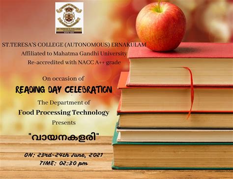 Reading Day Celebration - St.Teresa’s College (Autonomous)