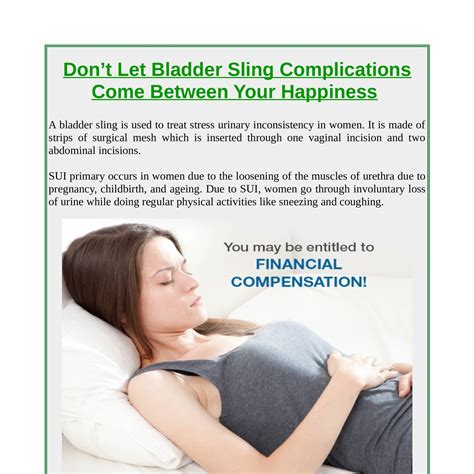 Don’t Let Bladder Sling Complications Come Between Your Happiness.pdf ...