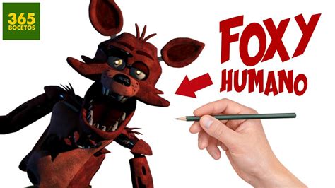 COMO DIBUJAR A FOXY DE FNAF EN HUMANO - YouTube