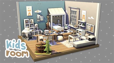 Cute Kids Room | The Sims 4 - Speed Build (NO CC) - YouTube