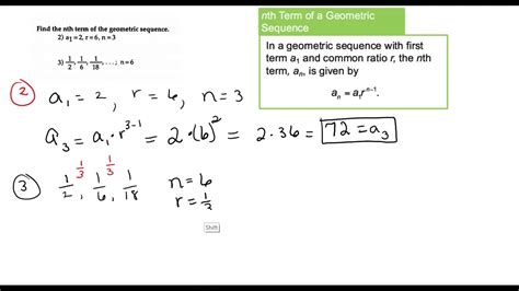 Geometric Sequence Formula Nth Term