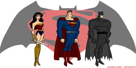 Batman v Superman TAS 1bro by baronrojobus on DeviantArt Batman V, Superman, Bvs Dawn Of Justice ...
