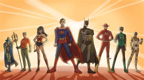 Justice League Founding Members by Darkstorm1364 on DeviantArt