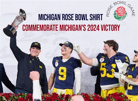 Michigan Rose Bowl Shirt Commemorate Michigan's 2024 Victory