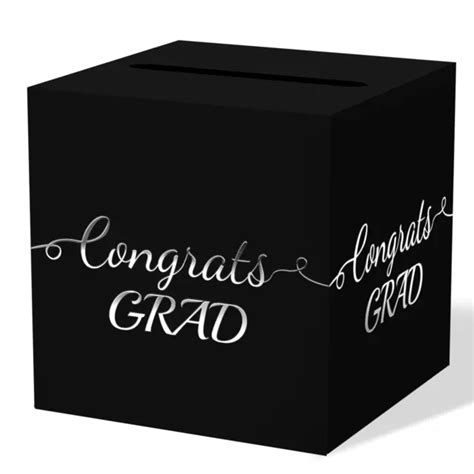 GRADUATION CONGRATS CARD Box 2024 Graduation Party Decorations ...