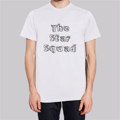 Star Squad Merch Letter T-shirt Cheap | Made Printed