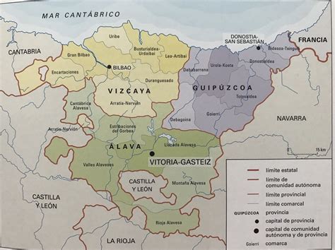 Mapa pais vasco provincias | Actualizado diciembre 2024