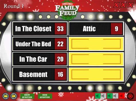 Christmas Family Feud Trivia Powerpoint Game – Mac And Pc regarding Family Feud Powerpoint ...