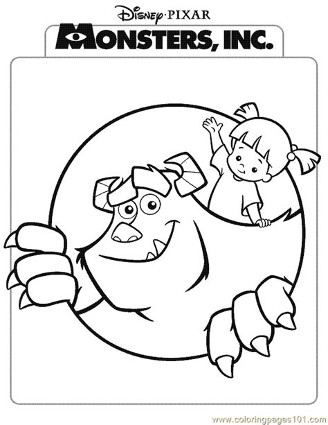 Monsters Inc Printable Coloring Pages