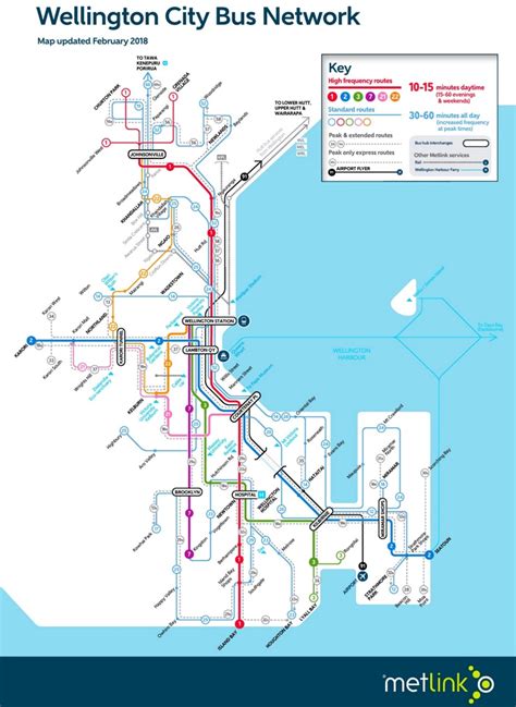 Wellington bus map - Ontheworldmap.com