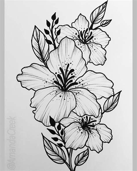 Cool Drawings Of Flowers