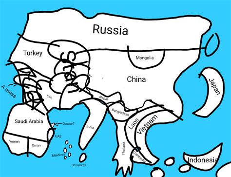 Very accurate map of asia : r/cursedmaps