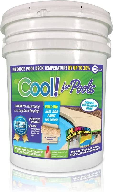 Cool Decking Pool Deck Paint - Coating for Concrete and Decks ...