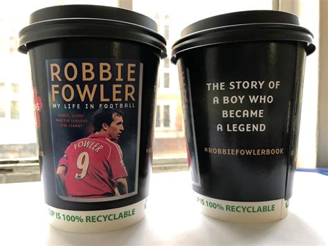 Robbie Fowler Autobiography on Coffee Cups in Liverpool | Tabletalk Media