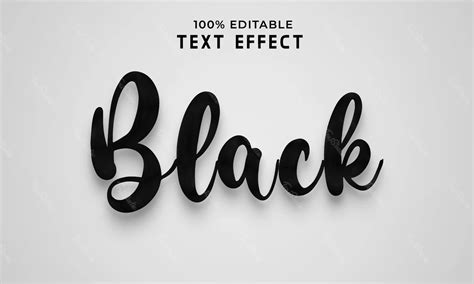 Black Text Effect | Free Photoshop PSD File