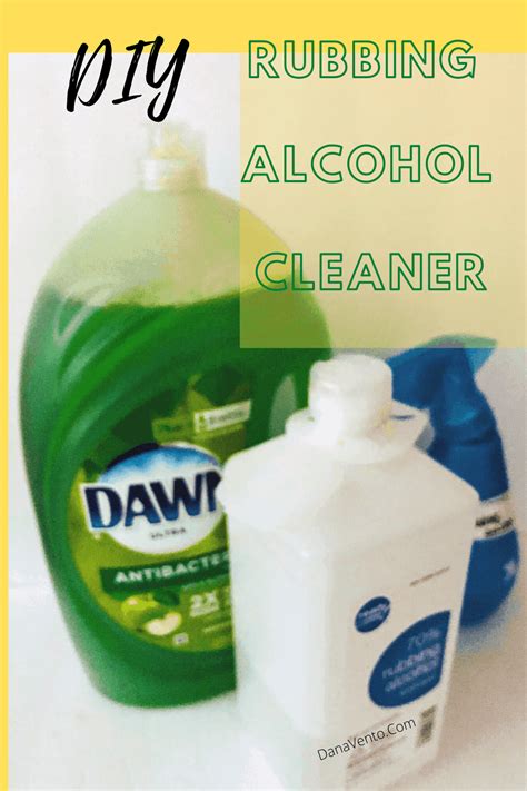 DIY Rubbing Alcohol Cleaner For Your Home - Simple and Economical | Diy ...