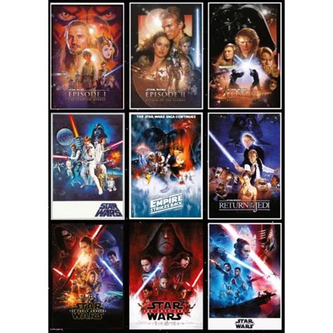 Star Wars Full Saga Poster | ubicaciondepersonas.cdmx.gob.mx