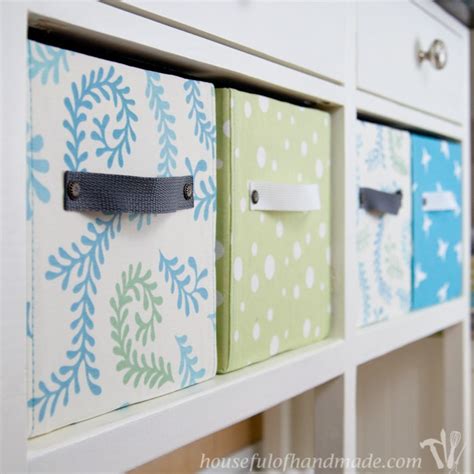 Easy DIY Fabric Storage Boxes • Crafting my Home