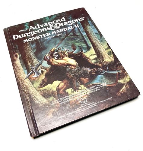 Advanced Dungeons and Dragons: Monster Manual II (#2016) by Gygax, Gary ...