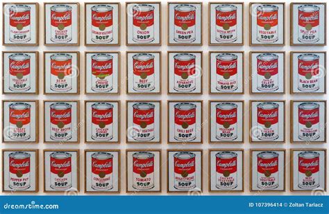 Photo Of The Original Paintings `Campbell`s Soup Cans` By Andy Warhol ...