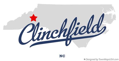 Map of Clinchfield, NC, North Carolina