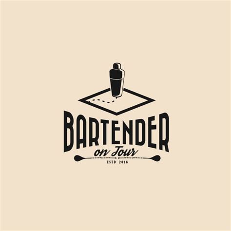 Refined (yet fun) logo for a traveling cocktail bartender. | Logo design contest