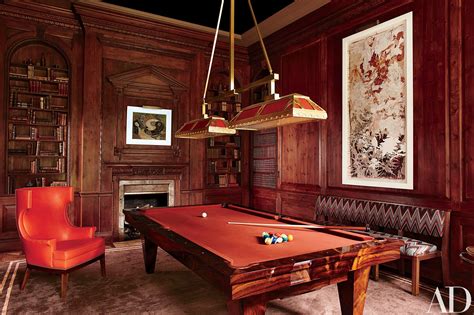 Steven Gambrel Revitalizes a Georgian-Style Mansion in Old Westbury, New York | Billiard room ...