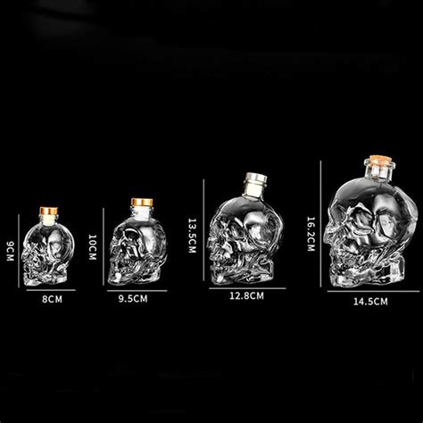 Best Glass Skull Liquor Bottles 100ml 180ml 400ml 750ml