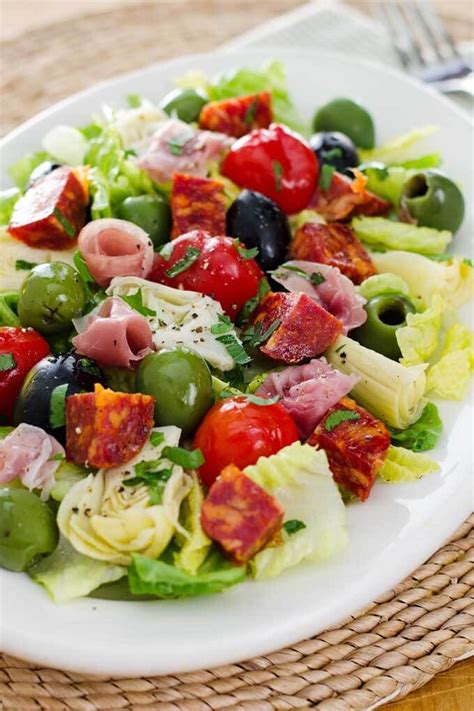 Antipasto Salad with Easy Italian Dressing | Cook Eat Paleo