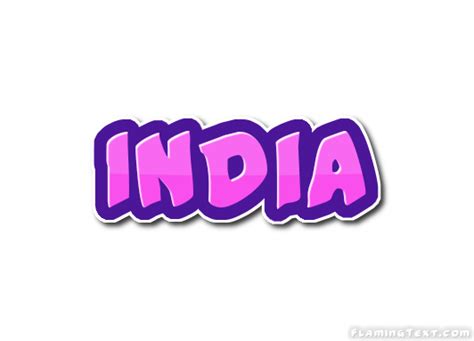 India Logo | Free Name Design Tool from Flaming Text