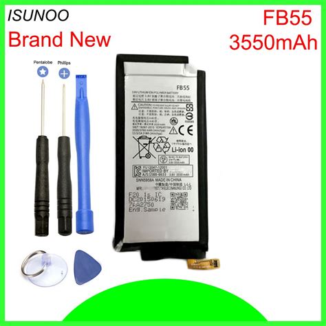 ISUNOO 3550mAh FB55 battery for Motorola Droid Turbo 2 XT1585 XT1580 ...