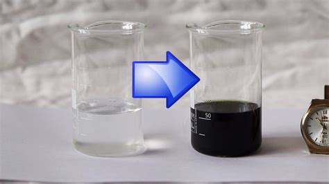 This is an example of a chemical reaction that causes a change in color ...