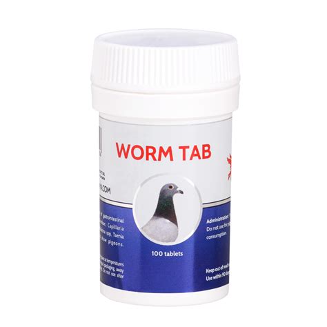 WORM TAB - Treatment against worms for racing pigeons