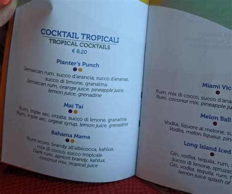 Costa Cruises, Drinks Guide - Drinks Packages and Menus - Emma Cruises